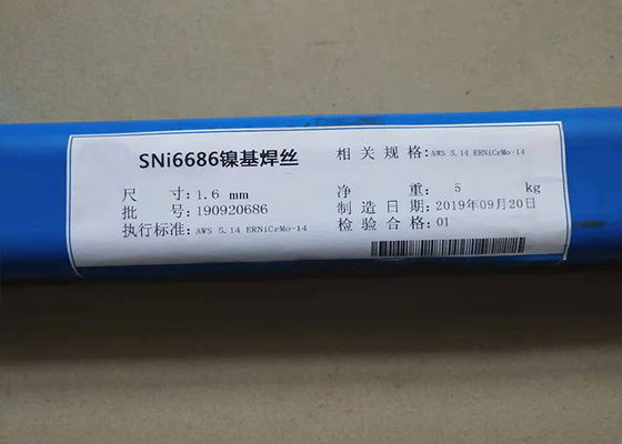 Giá tốt ERNiCrMo-14 Nickel Welding Wire với độ bền kéo 690 MPa cho hợp kim đáy niken 686 và điểm nóng chảy 1338-1380 °C trực tuyến