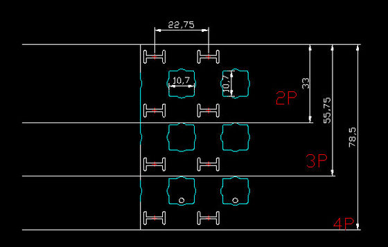 Giá tốt 18.5mm Pitch Distance Pure Nickel Strip 8p chống ăn mòn trực tuyến